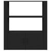 vidaXL Sideboard Black 80x30x90 cm Engineered Wood