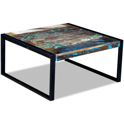 vidaXL Coffee Table Solid Reclaimed Wood 80x80x40 cm