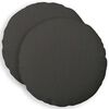 vidaXL Cushion Cover 2 pcs HEERLEN Dark Grey Dia. 40 cm Fabric