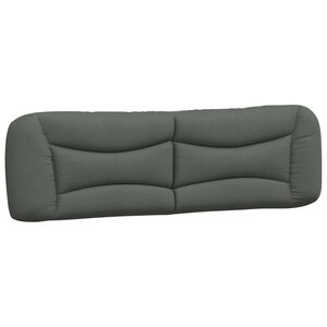 vidaXL Headboard Cushion "Hvar" Dark Grey 180 cm Fabric