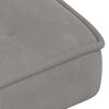 vidaXL Relaxing Chair with Stool Light Grey Velvet