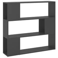 vidaXL Book Cabinet Room Divider Grey 100x24x94 cm