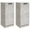 vidaXL Sideboards 2 pcs Concrete Grey 30x30x70 cm Engineered Wood