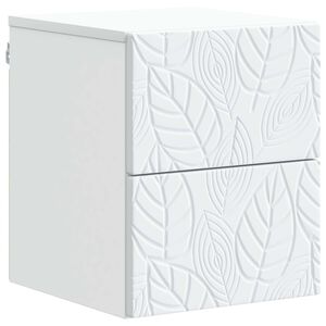 vidaXL Wall-Mounted Bedside Cabinet White 34.5 x 33 x 40 cm