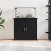 vidaXL Aquarium Stand Black Oak 81x36x73 cm Engineered Wood