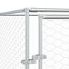 vidaXL Outdoor Dog Kennel Silver 2x2x2 m Galvanised Steel