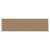 vidaXL Retractable Side Awning Taupe 600 x 117 cm Polyester