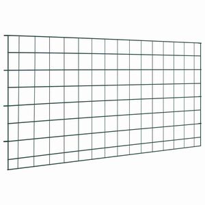 vidaXL Pond Fence Set 5 pcs 100 x 50 cm Steel Green