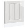 vidaXL Dishwasher Panel "Lucca" High Gloss White Engineered Wood