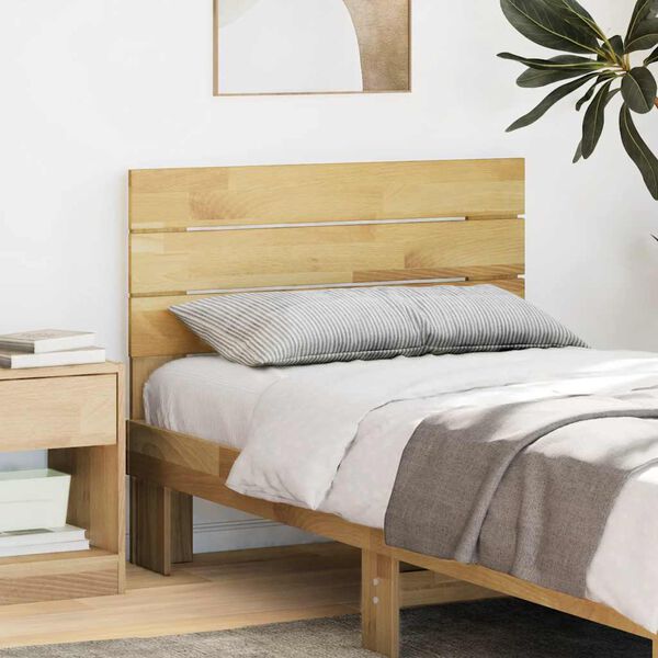 vidaXL Headboard 90 cm Solid Wood Oak