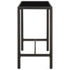 vidaXL 9 Piece Garden Bar Set with Cushions Poly Rattan Brown