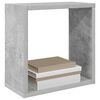vidaXL Wall Cube Shelves 6 pcs Concrete Grey 30x15x30 cm