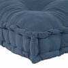 vidaXL Pallet Sofa Cushion Indigo 120 x 80 x 12 cm Fabric