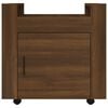 vidaXL Desk Trolley Brown Oak 60x45x60 cm Engineered Wood