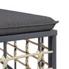 vidaXL 5 Piece Garden Lounge Set with Cushions Anthracite Poly Rattan
