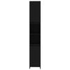 vidaXL Bathroom Cabinet Black 30x30x183.5 cm Engineered Wood