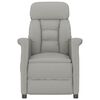vidaXL Massage Chair Light Grey Faux Suede Leather