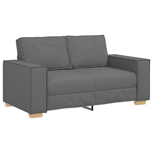 vidaXL 2-Seater Sofa Dark Grey 120 cm Fabric