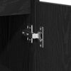 vidaXL Bathroom Cabinet Black Oak 30 x 30 x 100 cm Engineered Wood