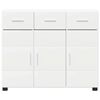 vidaXL Sideboard with Shelf White 88.5 x 30.5 x 73 cm Engineered Wood