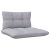 vidaXL 6 Piece Garden Lounge Set with Grey Cushions Pinewood