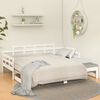 vidaXL Pull-out Day Bed without Mattress White 2x(90x190) cm