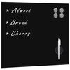 vidaXL Wall Mounted Magnetic Board Glass 40x40 cm