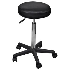vidaXL Office Stool black