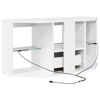 vidaXL Corner LED TV Cabinet High gloss White 104 x 40 x 50 cm