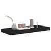 vidaXL Floating Wall Shelves 2 pcs Black 60x23.5x3.8 cm MDF