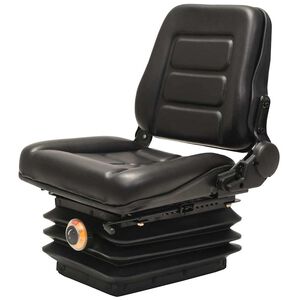 vidaXL Forklift & Tractor Seat with Suspension and Adjustable Backrest