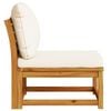 vidaXL Garden Sofa with Cushions Solid Wood Acacia
