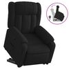 vidaXL Stand up Massage Recliner Chair Black Fabric
