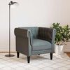 vidaXL Chesterfield Sofa Chair Dark Grey Fabric
