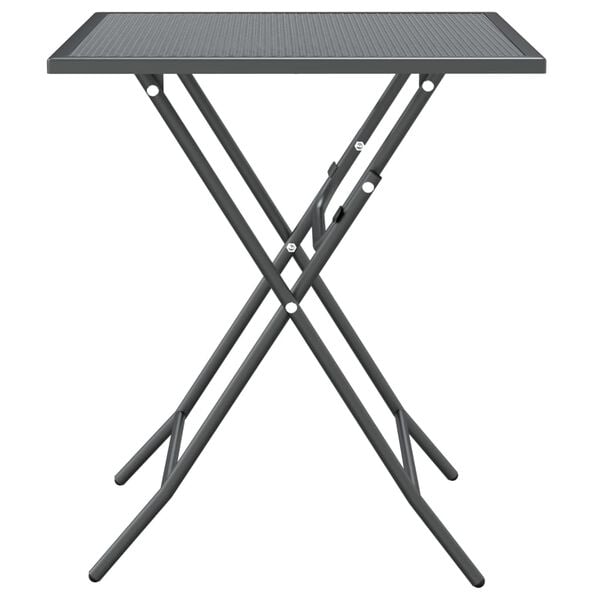 vidaXL Garden Table 60x60x72 cm Expanded Metal Mesh Anthracite