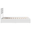 vidaXL Storage Bed with Headboard White 90 x 190 cm Engineered Wood