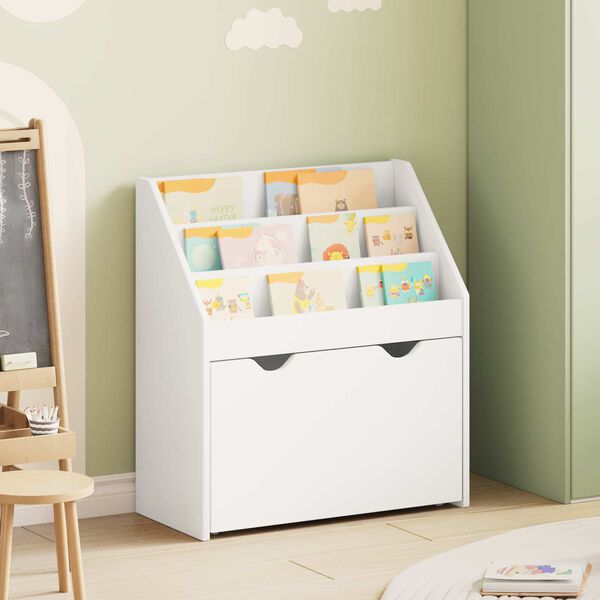 vidaXL Kids Bookshelf White 60 x 29.5 x 69 cm Engineered Wood