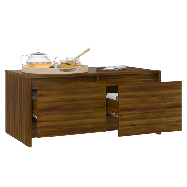 vidaXL Coffee Table Brown Oak 90x50x41.5 cm Engineered Wood