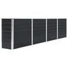 vidaXL Large Rectangular Raised Garden Bed | Anthracite | Galvanised Steel