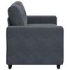 vidaXL Loveseat Sofa Dark Grey 160x77x82 cm Velvet