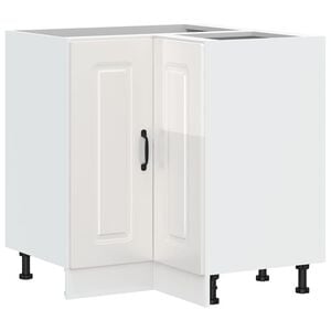 vidaXL Kitchen Corner Base Cabinet "Kalmar" High Gloss White