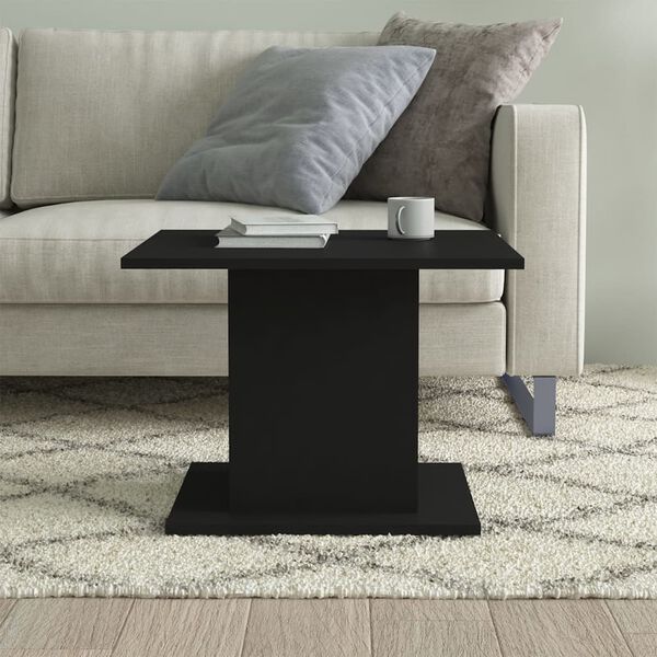 vidaXL Coffee Table Black 55.5x55.5x40 cm Engineered Wood
