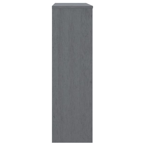vidaXL Top for Highboard HAMAR Dark Grey 90x30x100cm Solid Wood Pine