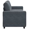 vidaXL Loveseat Sofa Dark Grey 180x77x82 cm Velvet