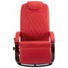 vidaXL TV Massage Recliner Red Faux Leather
