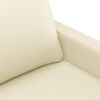 vidaXL 2 Piece Sofa Set with Cushions Cream Faux Leather