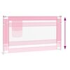vidaXL Toddler Safety Bed Rail Pink 140x25 cm Fabric