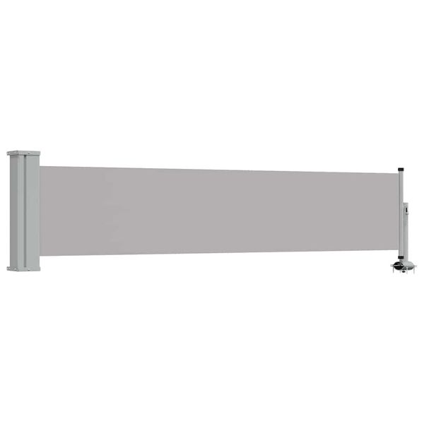 vidaXL Patio Retractable Side Awning 60x300 cm Grey