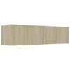 vidaXL TV Cabinet Sonoma Oak 120x30x30 cm Engineered Wood