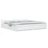 vidaXL Bed Frame without Mattress with Drawers White Super King